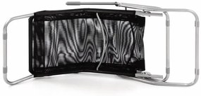 GARTHEN Kerti nyugágy 160 cm fekete