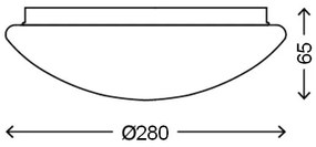 Briloner 3320-016 - LED Mennyezeti lámpa STARRY SKY LED/12W/230V