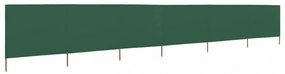 zöld szövet 6-paneles szélfogó 800 x 120 cm