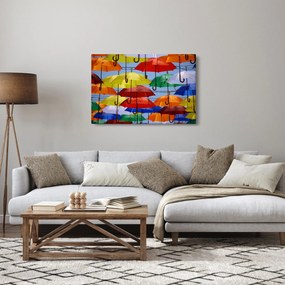 Színes esernyők képe (90x60 cm)