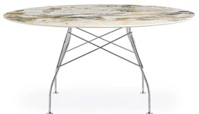 GLOSSY XXL étkezőasztal, többféle változatban - Kartell szín: Szimfónia / Króm