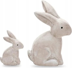 Nyuszi Figurák Fa 3D Szett 2 Db