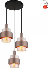 Függő lámpa Milley 15560-3HA Globo