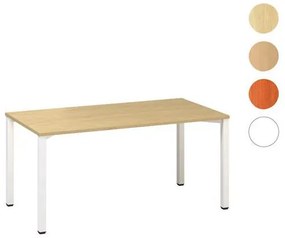 Alfa Office  Alfa 200 irodai asztal, 160 x 80 x 74,2 cm, egyenes kivitel, bükk Bavaria mintázat, RAL9010%