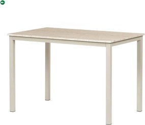 Étkezőasztal 110x70x75 cm, MDF, travertin, GDT-202 TRV
