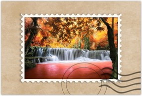 Poszterek 60x40 Narancssárga vízesés