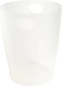 Papírkosár, 15 liter, PP, EXACOMPTA Office, matt fehér (EX45357D)