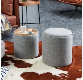 Eglo 424022 - KÉSZLET 2x Taburet MASHIKE átm. 34,5/39 cm szürke