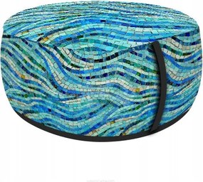 Puff otthonra és kertbe ülőgarnitúra, vízálló loft Low Mosaic 40x20 cm