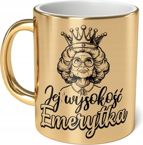 Arany kerámia bögre 330 ml Nyugdíjasoknak Nyugdíjas Ajándék