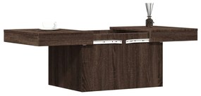 Barna tölgy fatermék dohányzóasztal 100x55x40 cm