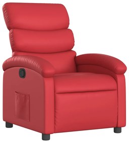 vidaXL piros műbőr dönthető fotel