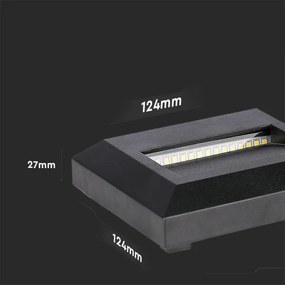 LED kültéri lépcsővilágítás 2W 230V IP65 4000K fekete