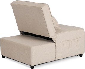 Dönthető, alvófunkciós fotel iberis 80 cm bézs, fotel