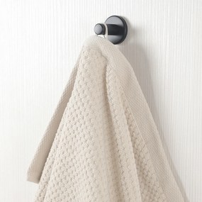 Goldea pamut frotír törölköző / fürdőlepedő micro pure - mandulaszín 50 x 100 cm