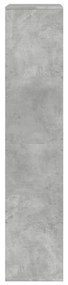 betonszürke szerelt fa könyvespolc 100 x 33 x 155,5 cm