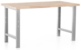 Műhelyasztal Basic, 150 x 80 cm, szürke - ral 7038