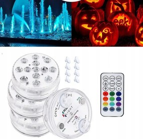 4 db-os szett Színes víz alatti medence világítás jakuzzi távirányító