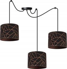 Mennyezeti Lámpa Lógó Csillár Hármas Lámpaernyő Pók Loft Réz Nappali