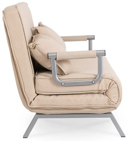 Kétszemélyes Ágyazható Kanapé Bézs Színben. BART 2