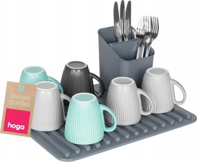 Hoga 1002 Szőnyeg+evőeszköz Csepegtető c.szary Szett