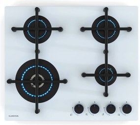 Klarstein Illuminosa 4 gáz főzőlap 4 égős Sabaf égő üvegkerámia