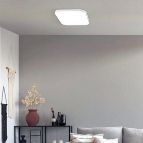 FISCHER&HONSEL 21125 PORTO Négyzetes Mennyezeti Lámpa Fehér LED IP20