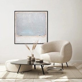 Kézzel festett kép 100x100 cm Blue Inside – Malerifabrikken