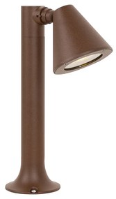 Modern kültéri oszloplámpa rozsdabarna 30 cm IP44 állítható - Ciara
