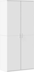 vidaXL fehér szerelt fa cipősszekrény 80 x 39 x 178 cm