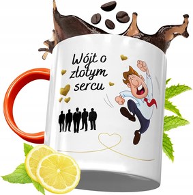 Narancssárga Bögre Ajándék Bácsinak fényképes nyomattal