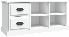 fehér szerelt fa TV-szekrény 102 x 35,5 x 47,5 cm