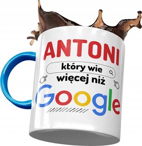 Kék bögre Antal kollégának Ajándék fényképes nyomtatással