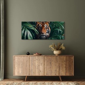 Kép - Egy tigris portréja a dzsungelben (120x50 cm)