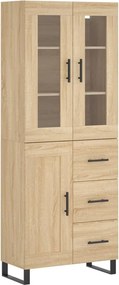 vidaXL sonoma tölgy szerelt fa magasszekrény 69,5 x 34 x 180 cm