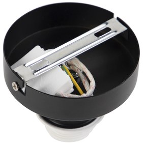 Mennyezeti lámpa bársony árnyékolóval zöld arannyal 25 cm - Combi fekete