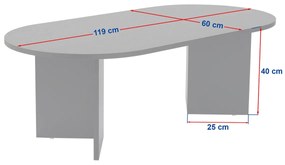 Sable Travertine dohányzóasztal