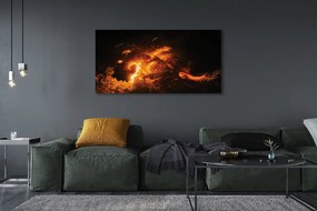 Canvas képek tűz sárkány 125x50 cm