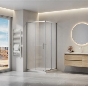 Viva AQUA Max Zuhanykabin SZÖGLETES - 6 mm víztiszta vízlepergető üveg - 90 x 90 x 190 cm