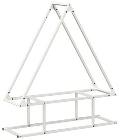 fehér hidegen hengerelt acél tűzifatároló 80x25x90 cm