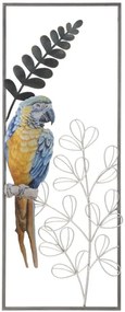 Vas fali panel papagáj 28,6x2,5x74,3cm