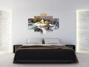 Kép - téli város (150x105 cm)