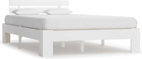 vidaXL fehér tömör fenyőfa ágy matrac nélkül 120 x 200 cm