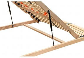 Rugalmas rácsos ágyalap dugattyús billentős lábakkal LOEN 200x90 cm