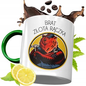 Zöld Bögre Testvérnek Ajándékba, fényképes nyomattal