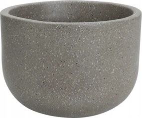 Fedő dekoratív kaspó barna 28x38x38 cm terrakotta divatos pöttyös