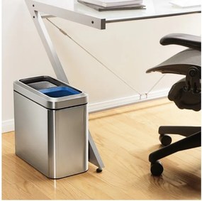 Rozsdamentes acél szemetes szelektív hulladékhoz 20 l - simplehuman