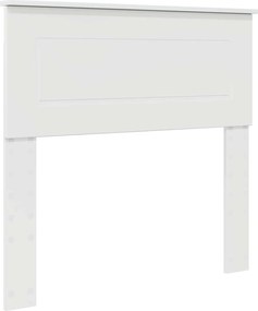 vidaXL Fejtámla Fényes Fehér 80 cm Faanyag