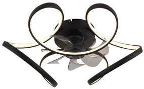 Globo Loris 03638 távirányítós mennyezeti ventilátoros lámpa, 30W LED, 3000K-6000K, 220-2200 lm