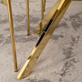 LUGO bővíthető étkezőasztal 90-190 cm kasmír/arany